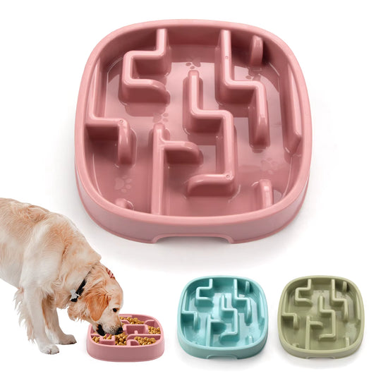 Pet Supplies Dog Cat anti Choking Feeding Food Bowls Puppy Slow down Eating Feeder Dish Prevent Obesity New Product Variety
