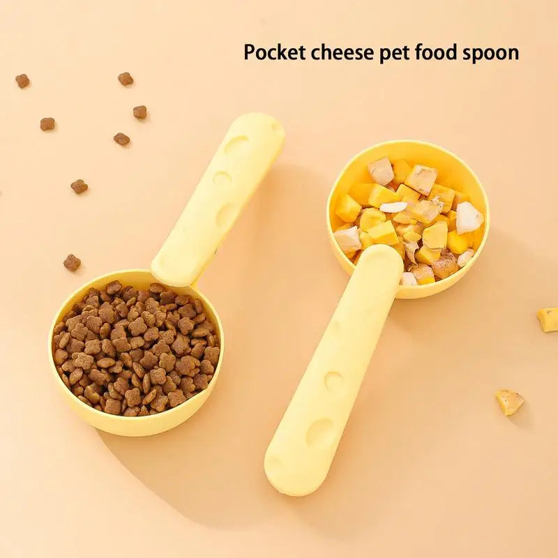Cat Food Scoop Pet Food Cup with Bag Clip Pet Food Feeding Cup for Cat Dog Food Dog Cat Food Feeding Spoon Pet Treat Scoop