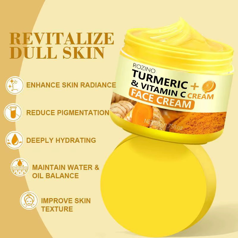 Turmeric Lemon Soap/Cleansing Pad/Face Cream/Serum Turmeric Series Skincare Product Brighten Skin Tone for All Skin Type Nourish