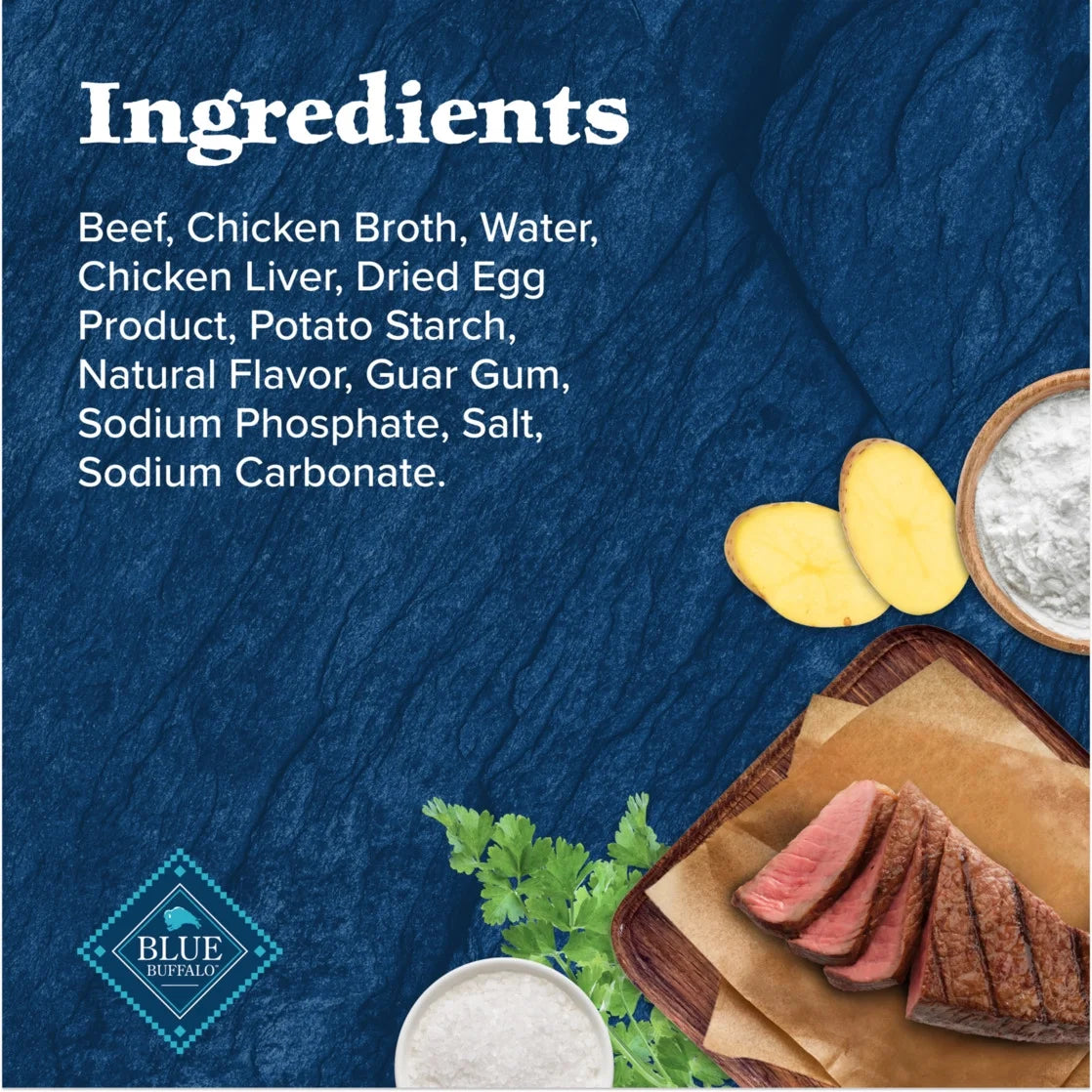 (12 Pack)  Wilderness Trail Toppers Wet Dog Food, Chunky Beef Bites in Hearty Gravy