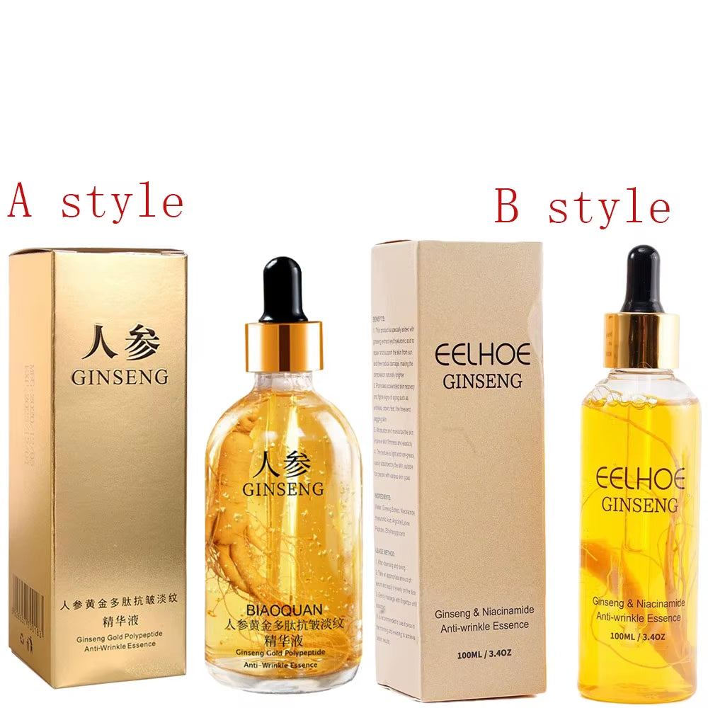 100Ml Ginseng Essence Moisturing Deep Nourishing Hydrating Tightening Brightening Smoothing Facial Care Essence Skincare Product