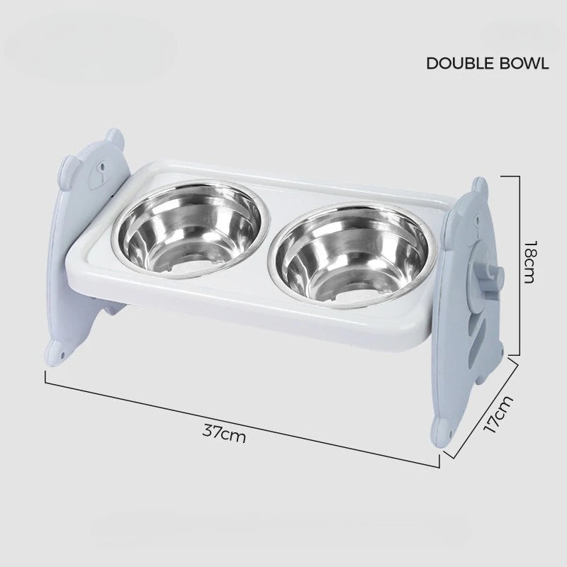 Non-Slip Double Cat Bowl Dog Bowl with Stand Pet Feeding Cat Water Bowl for Cats Food Pet Bowls for Dogs Feeder Product Supplies