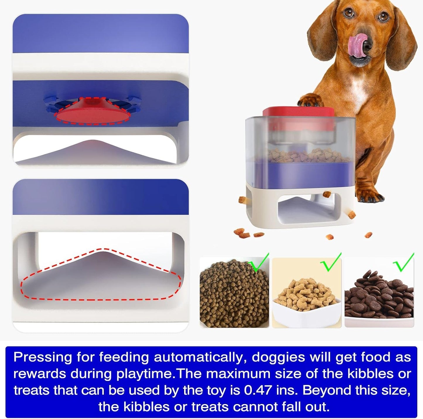 Dog Puzzle Toy Dogs Brain Stimulation Mentally Stimulating Toys Puppy Treat Food Dispenser Level-2 Interactive Game for Small/Medium/Large Training Chewer Birthday Gift