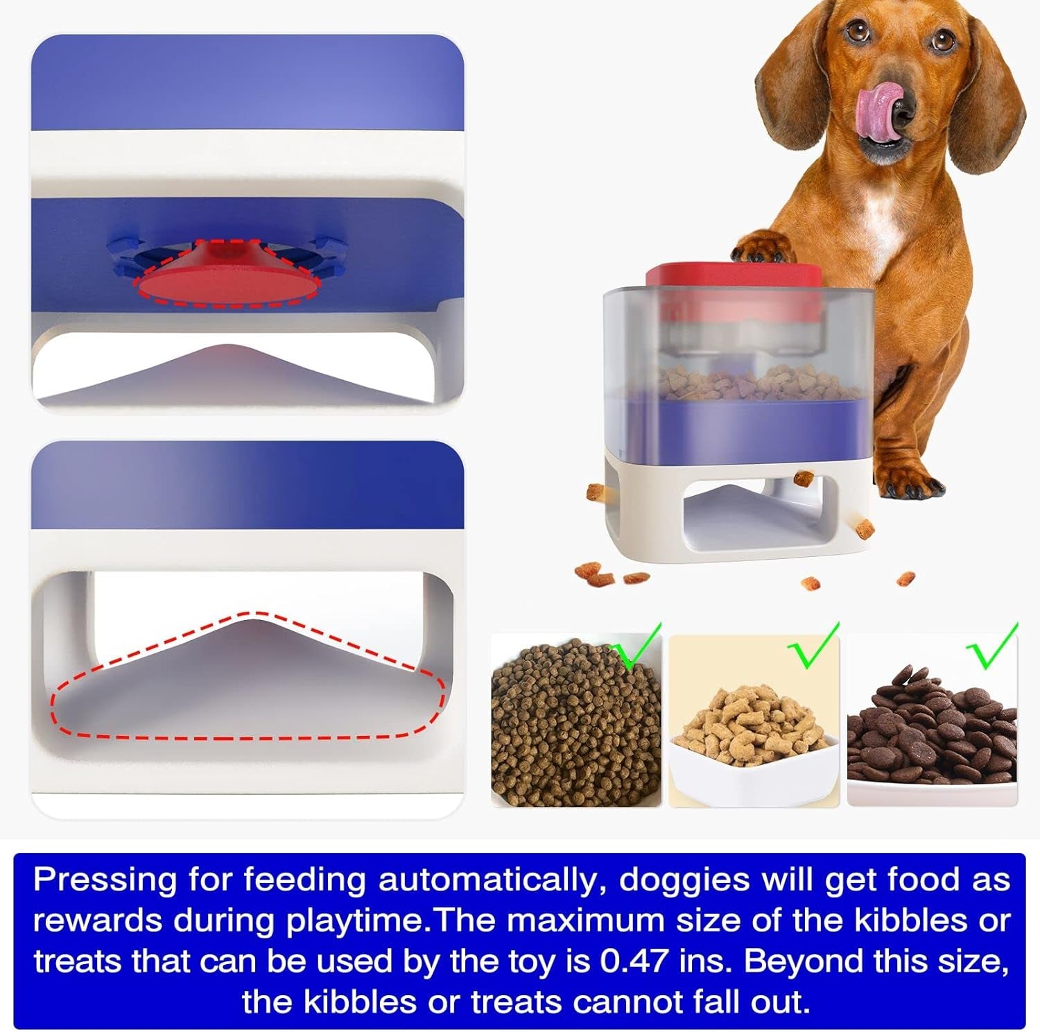 Dog Puzzle Toy Dogs Brain Stimulation Mentally Stimulating Toys Puppy Treat Food Dispenser Level-2 Interactive Game for Small/Medium/Large Training Chewer Birthday Gift