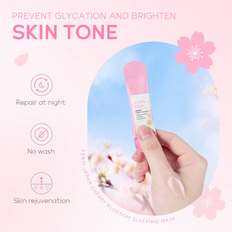 9Pcs Facial Products Kit Sakura Skin Care Set Facial Cleanser Face Cream Sunscreen Facial Mask Eye Cream Korean Skincare Product