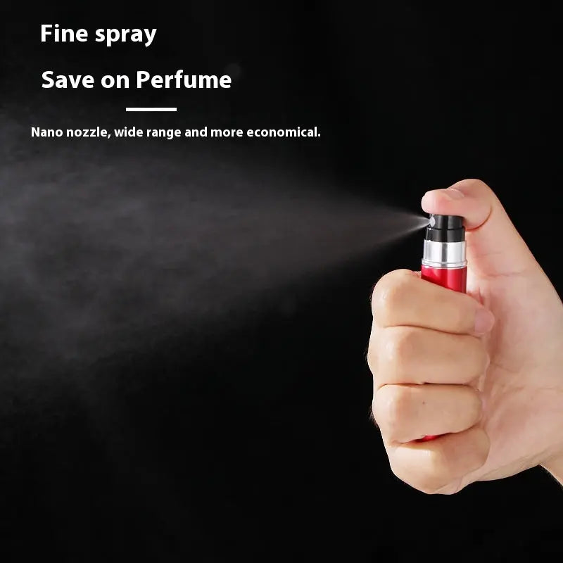 Perfume Sub-bottles Color Direct Charging Aluminum Perfume Bottle Press Head Portable Travel Split Liquid Spray Bottle