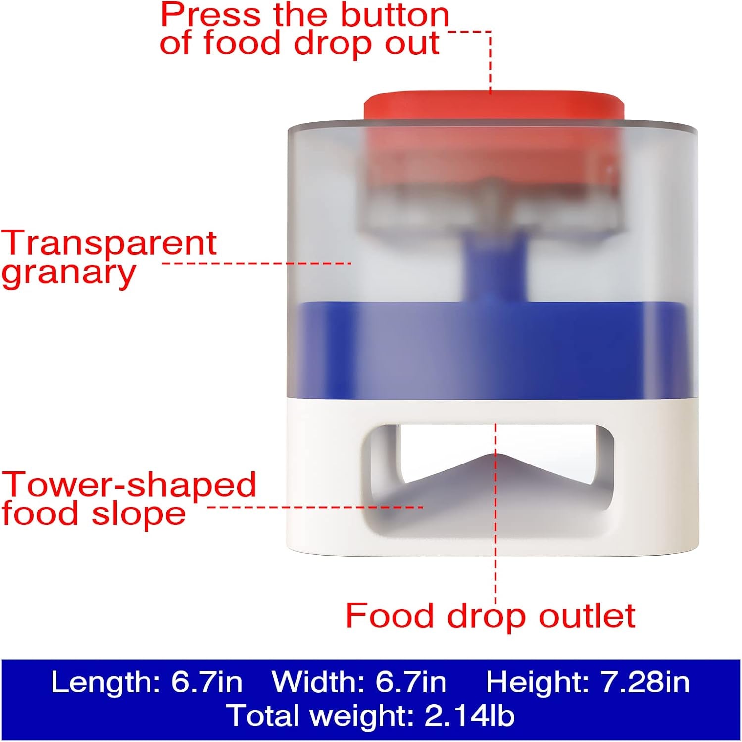 Dog Puzzle Toy Dogs Brain Stimulation Mentally Stimulating Toys Puppy Treat Food Dispenser Level-2 Interactive Game for Small/Medium/Large Training Chewer Birthday Gift