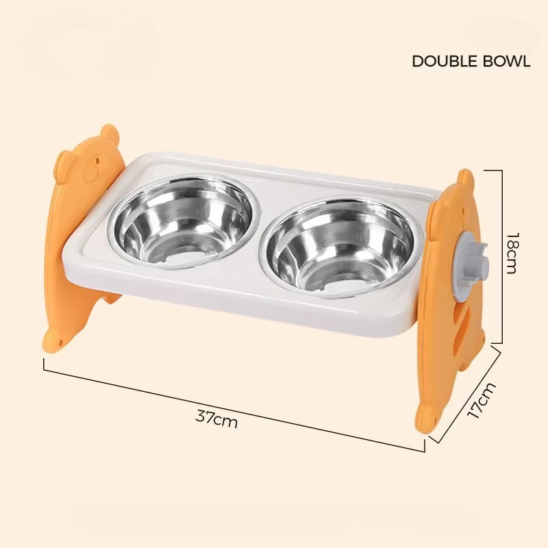 Non-Slip Double Cat Bowl Dog Bowl with Stand Pet Feeding Cat Water Bowl for Cats Food Pet Bowls for Dogs Feeder Product Supplies