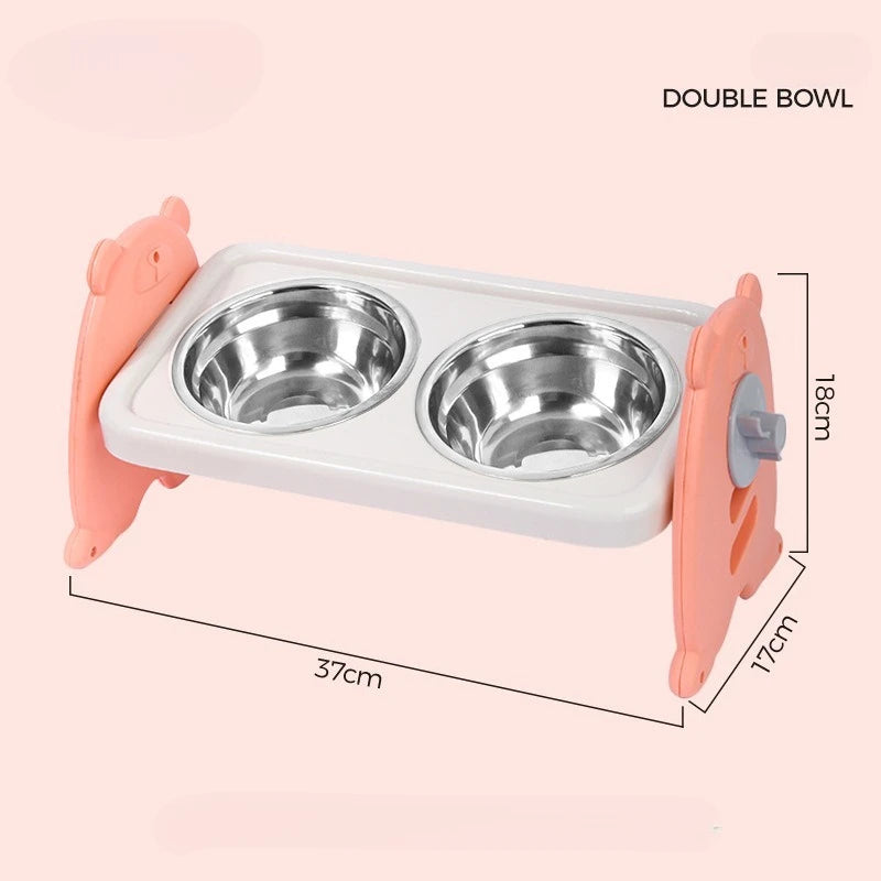 Non-Slip Double Cat Bowl Dog Bowl with Stand Pet Feeding Cat Water Bowl for Cats Food Pet Bowls for Dogs Feeder Product Supplies