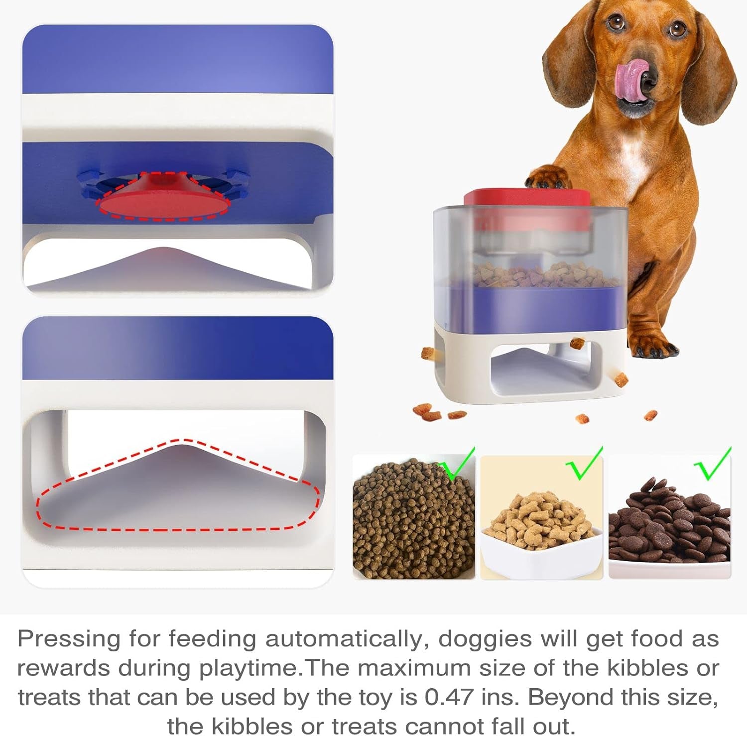 Dog Puzzle Toy Dogs Brain Stimulation Mentally Stimulating Toys Puppy Treat Food Dispenser Level-2 Interactive Game for Small/Medium/Large Training Chewer Birthday Gift