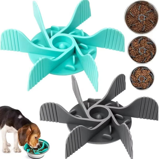 Pet Feeder Plugin Powerful Suction Cup Slow Food anti Choking Bowl Convenient Easy Clean Extended Dogs Eating Time Pet Supplies