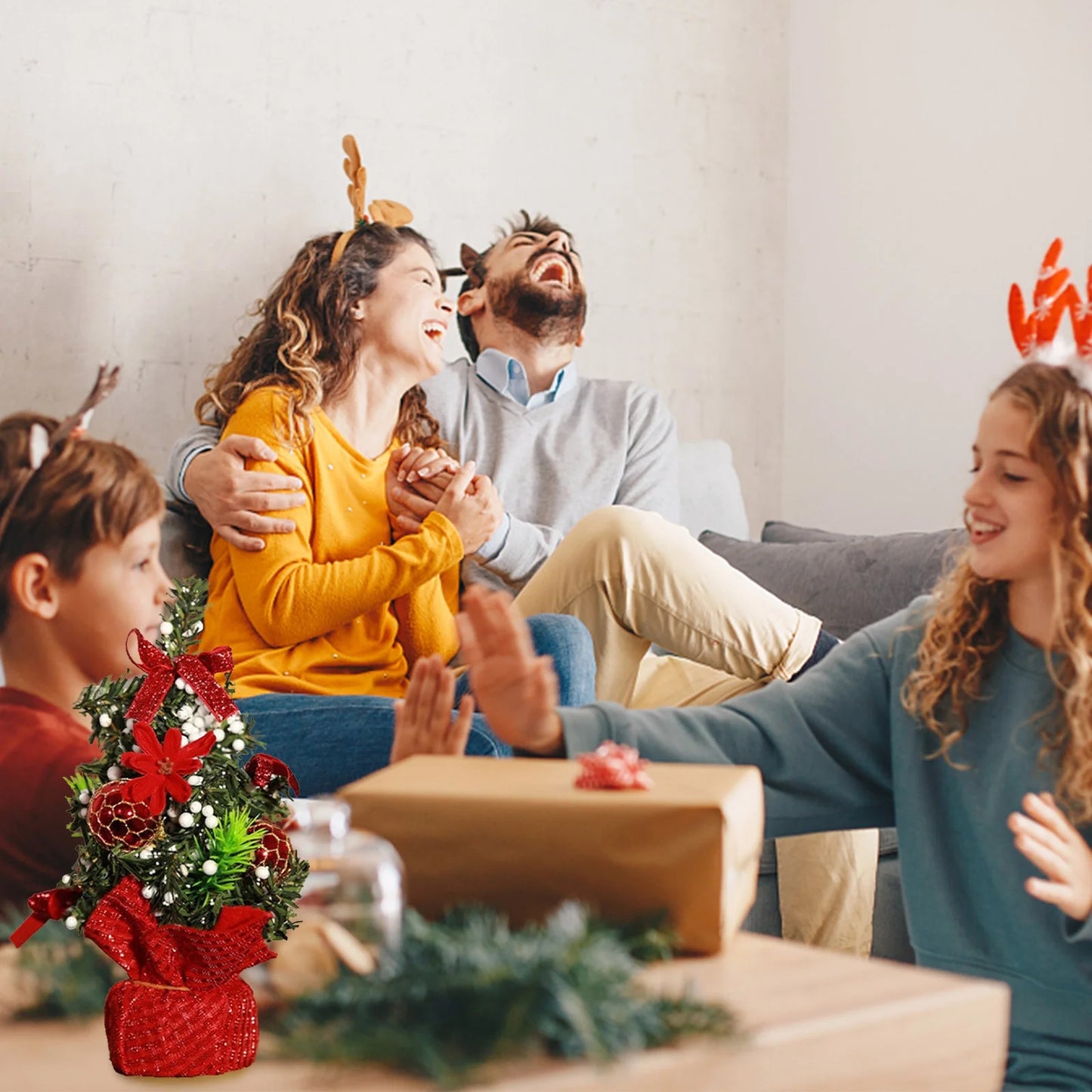 Christmas Clearance!Mini Christmas Tree Christmas Tree Christmas Day Decorations Exquisite Decoration Small Tree with Decorationsgood Gifts 2024