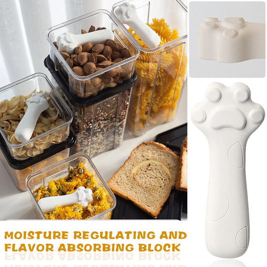 Diatomite Drying Strip Moisture-Absorbing Block Cat Food Dog Food Desiccant Household Wardrobe Wardrobe Cat Paw