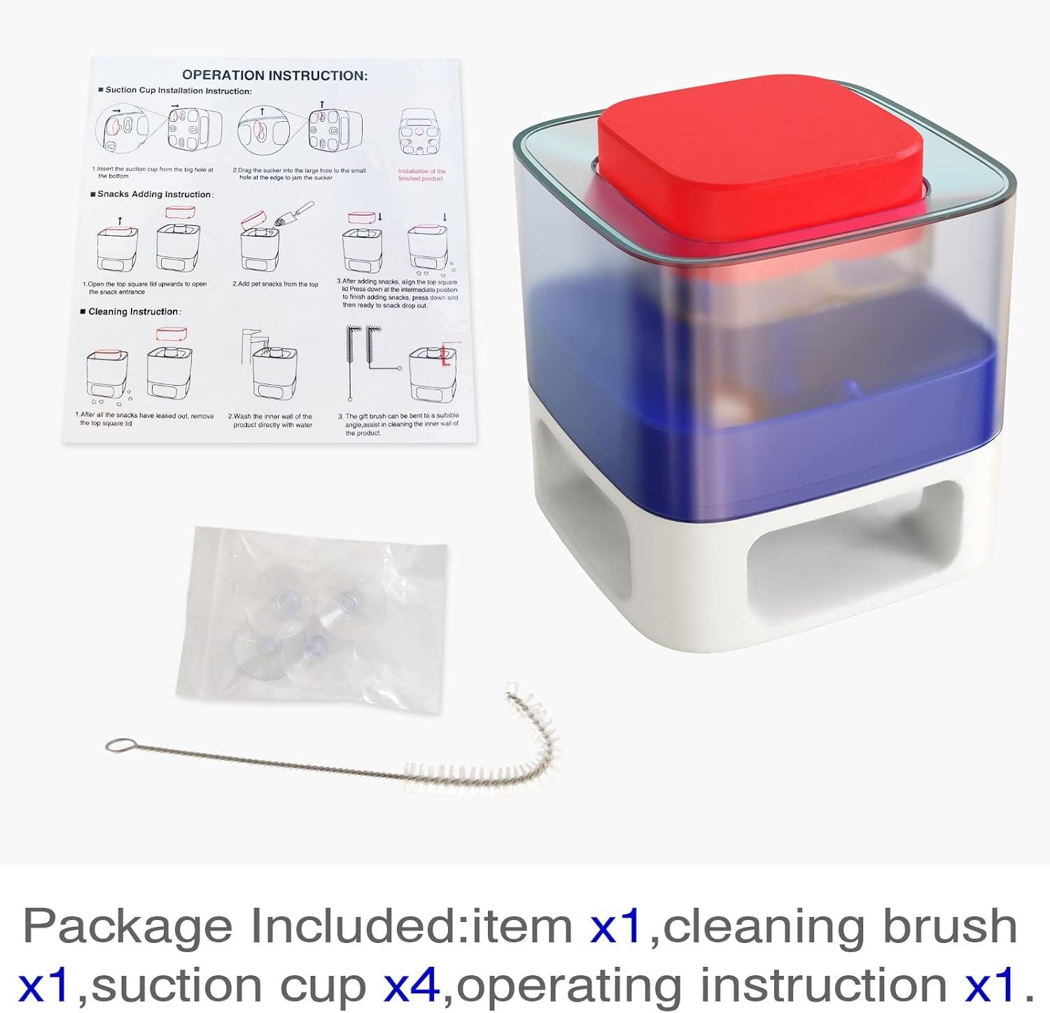 Dog Puzzle Toy Dogs Brain Stimulation Mentally Stimulating Toys Puppy Treat Food Dispenser Level-2 Interactive Game for Small/Medium/Large Training Chewer Birthday Gift