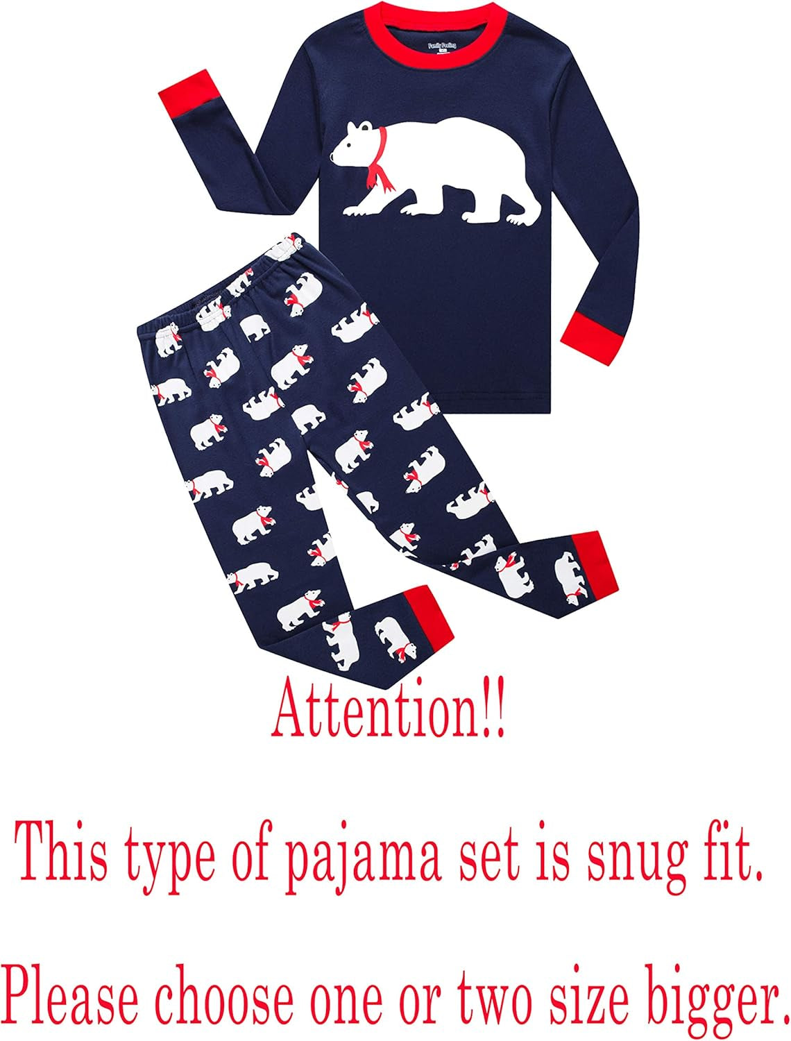 Little Boys Girls Child Pajamas Sets 100% Cotton Toddler Pjs