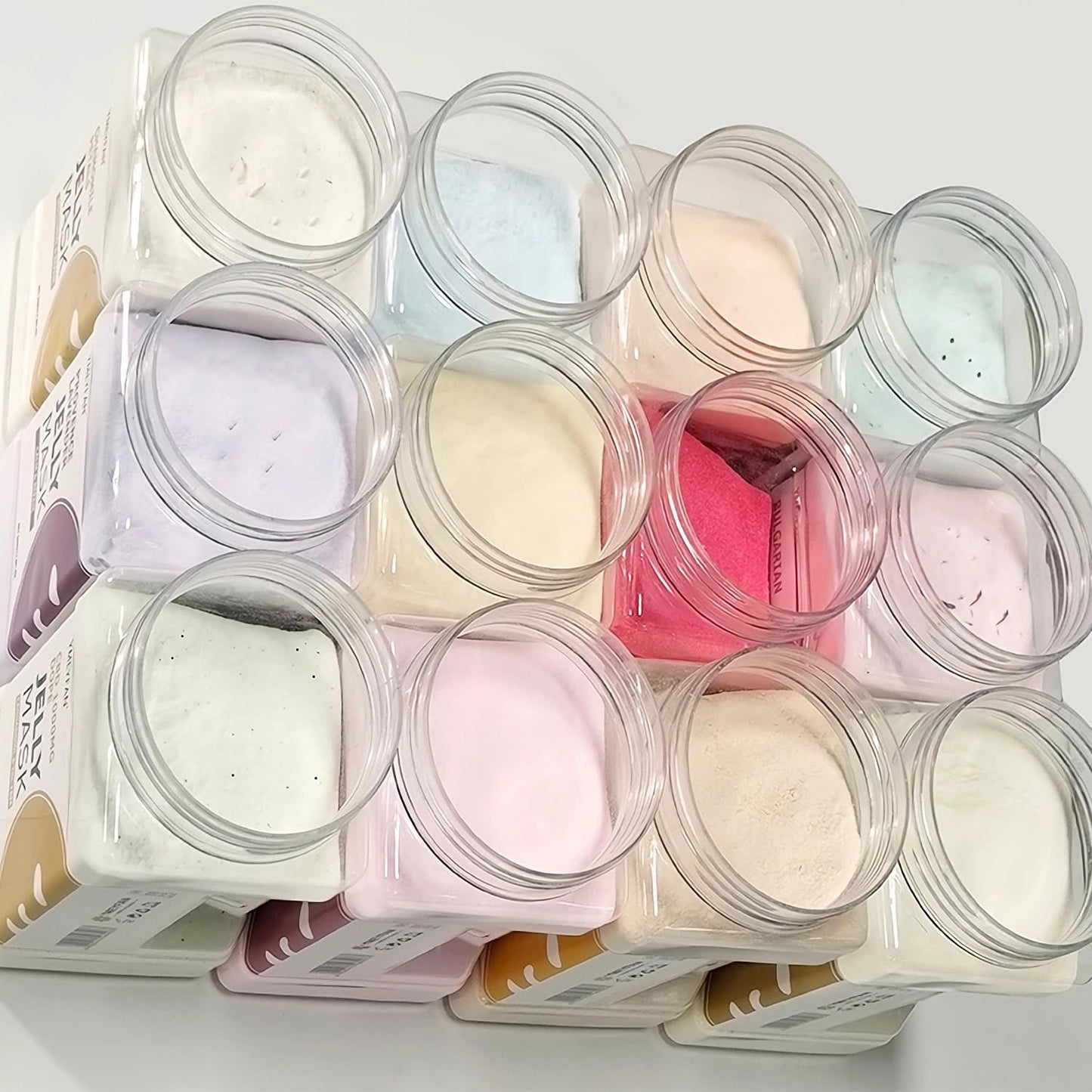 5 Jar 500G Jelly Mask Powder for Facial Professional Bundle, Beauty Spa Face Mask Skincare Product Bulk (Turmeric, Bulgarian Rose, Hyaluronic Acid, Gold, Collagen)