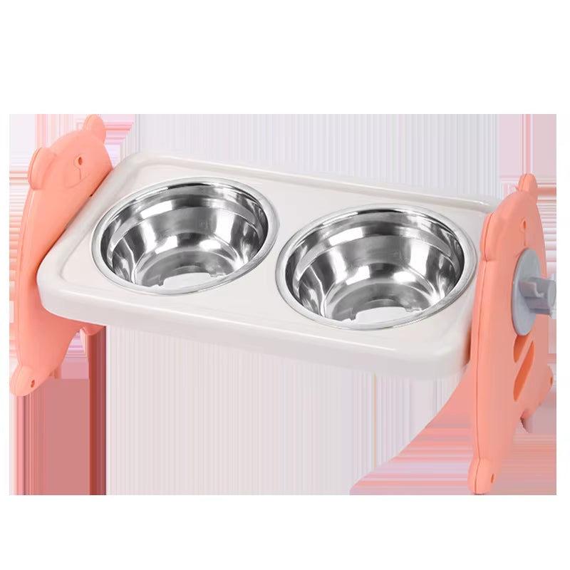 Non-Slip Double Cat Bowl Dog Bowl with Stand Pet Feeding Cat Water Bowl for Cats Food Pet Bowls for Dogs Feeder Product Supplies